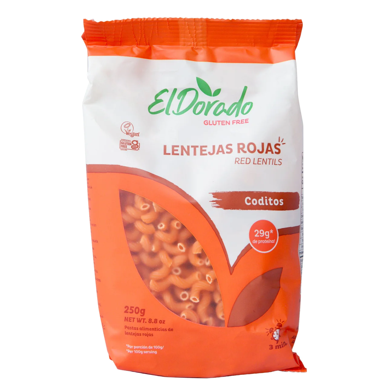 Coditos de Lenteja Roja El Dorado