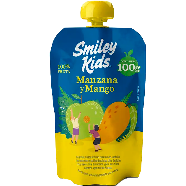 Pure de Frutas y Verduras Smiley Kids