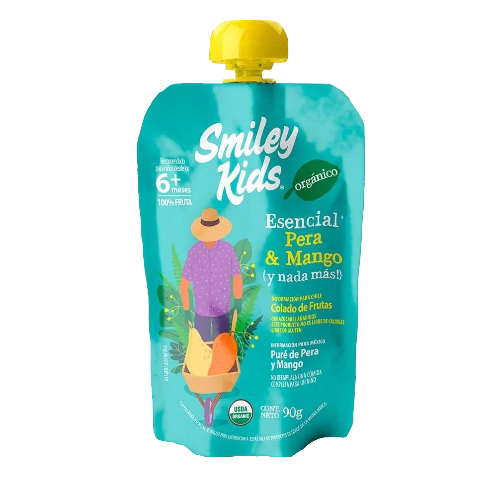 Pure de Frutas y Verduras Smiley Kids