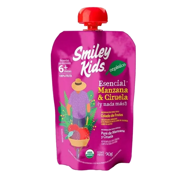 Pure de Frutas y Verduras Smiley Kids