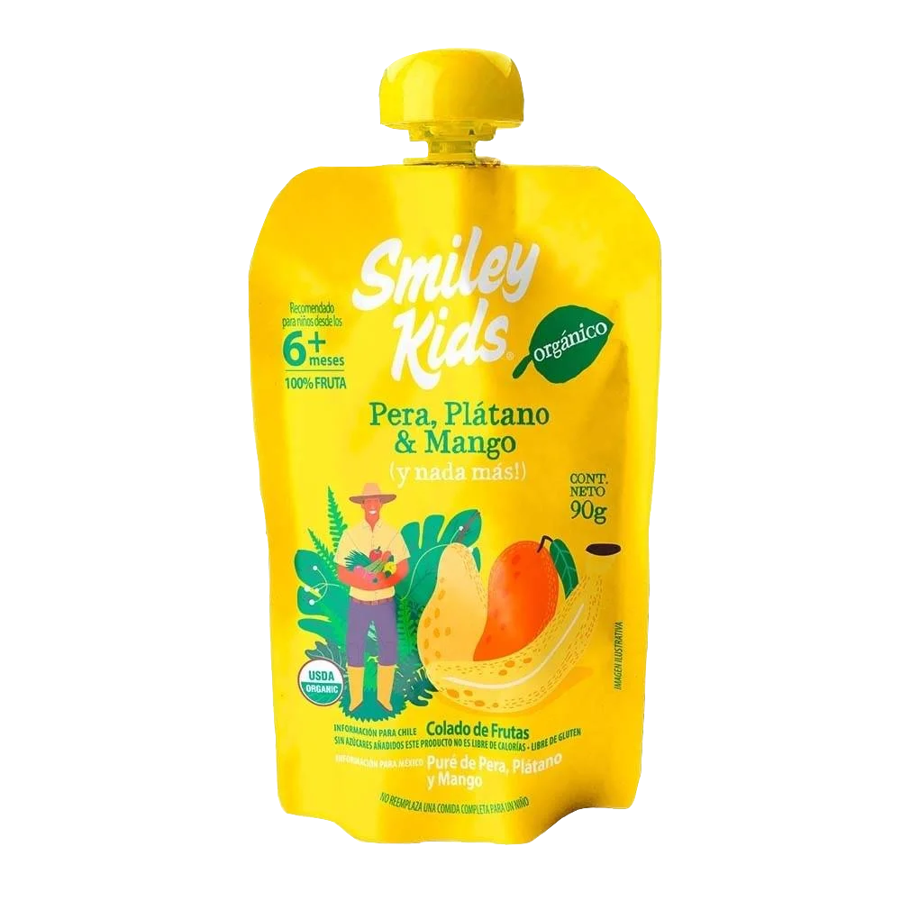Pure de Frutas y Verduras Smiley Kids