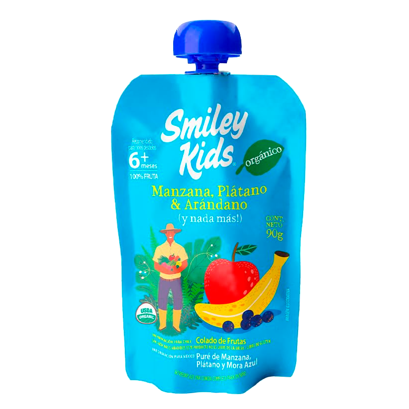 Pure de Frutas y Verduras Smiley Kids