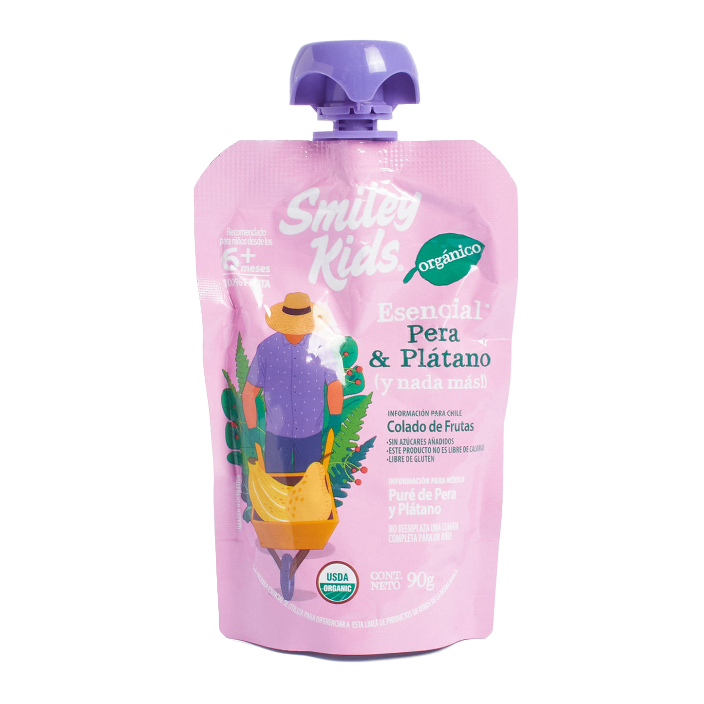 Pure de Frutas y Verduras Smiley Kids