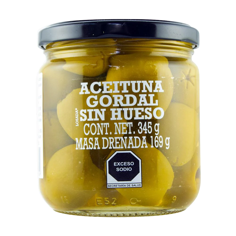 Aceitunas Gordal sin Hueso 345g Losada