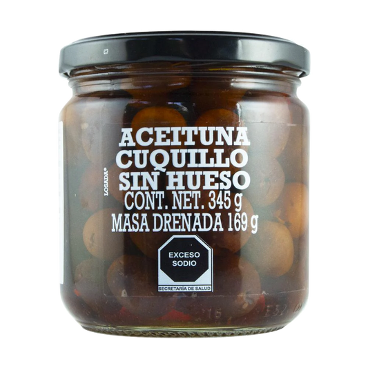 Aceituna Cuquillo sin Hueso Natural 345g Losada
