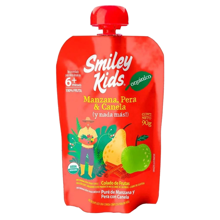 Pure de Frutas y Verduras Smiley Kids