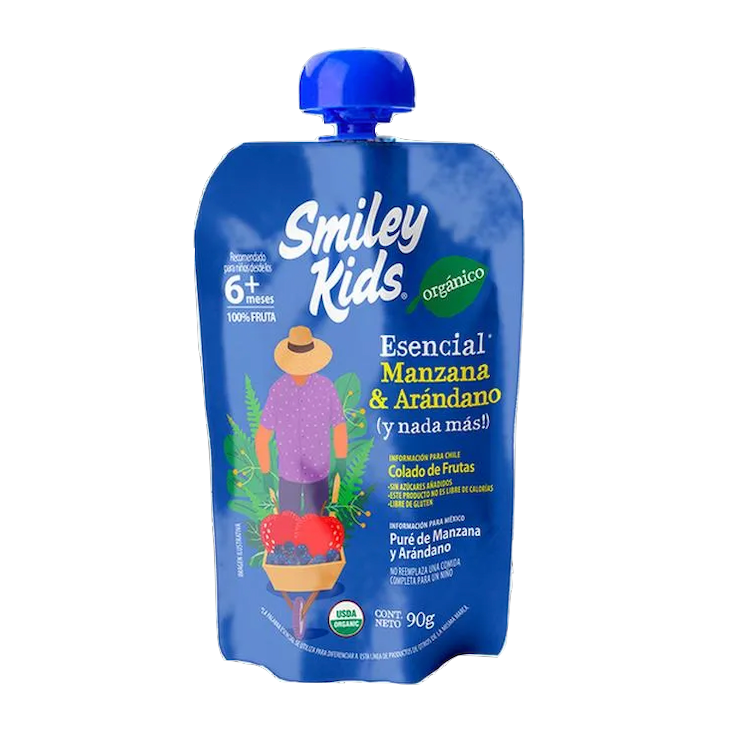 Pure de Frutas y Verduras Smiley Kids