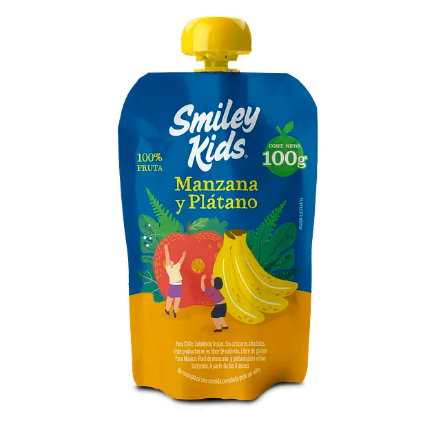 Pure de Frutas y Verduras Smiley Kids