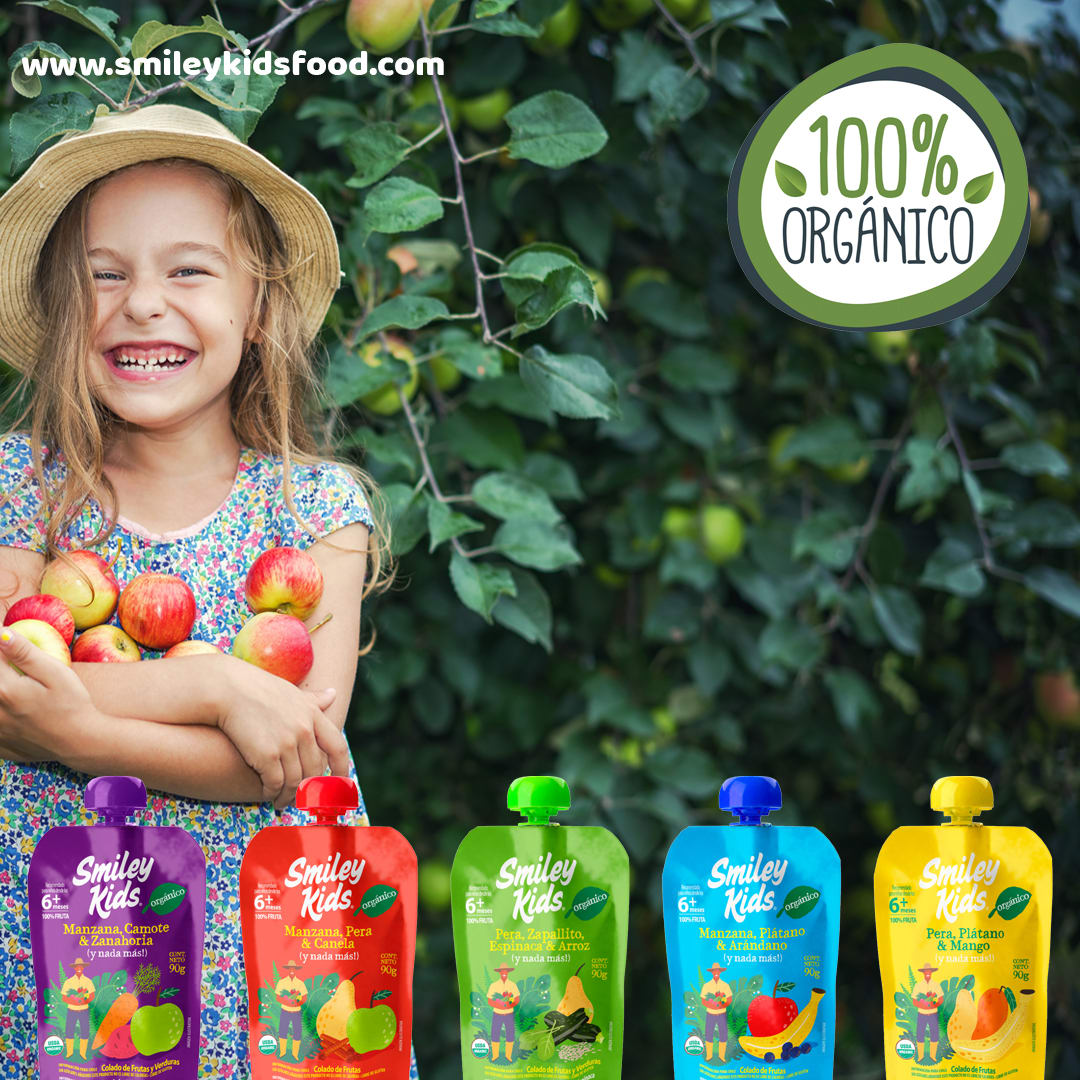 Pure de Frutas y Verduras Smiley Kids